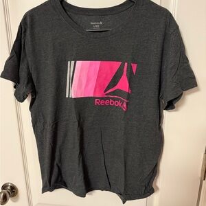 Reebok Black Crewneck Tee with Subtle White Logo